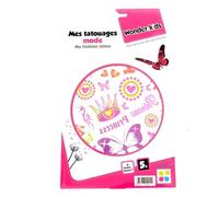 Mes tatouages Mode Éphémères - MODELE ALEATOIRE - Livraison à l'unité - Faux tatouages pour enfant - Jusqu'à 150 pièces possibles à tatouer !