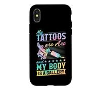 Mes Tatouages sont de l'art et Mon Corps est Une galerie Coque pour iPhone X/XS