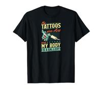 Mes Tatouages sont de l'art et Mon Corps est Une galerie T-Shirt Graphique avec Valeur
