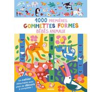 Mes tout premiers autocollants - 1000 premières gommettes formes bébés animaux - Nadia Taylor - Auzou Philippe Eds - broché - Document jeunesse