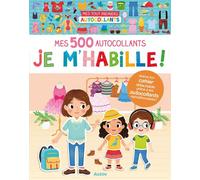 Mes tout premiers autocollants - Mes 500 autocollants je m'habille - Yi-Hsuan Wu - Auzou Éditions - broché - Document jeunesse