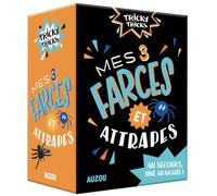 Mes trois farces et attrapes : Au secours une araignée ! 3 tours à construire soi-même, 2 araignées fournies avec du fil et des boîtes, et 1 livret pas à pas