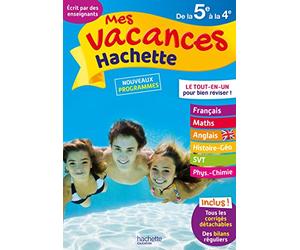 Mes vacances Hachette 5E/4E - Cahier de vacances