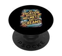 Mes Vacances impliquent des Casques et des cris PopSockets PopGrip Adhésif