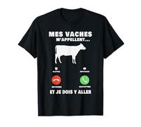 Mes vaches m'appellent Fermier Les animaux Idée de cadeau T-Shirt