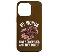 Mes vers Ont Un Travail pourri | Funny Worms Farming Coque pour iPhone 13 Pro