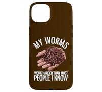 Mes vers Ont Un Travail pourri | Funny Worms Farming Coque pour iPhone 15 Plus