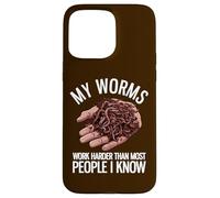 Mes vers Ont Un Travail pourri | Funny Worms Farming Coque pour iPhone 15 Pro Max
