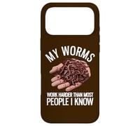Mes vers Ont Un Travail pourri | Funny Worms Farming Coque pour iPhone 17 Pro Max