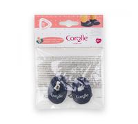 Mes Vêtements De Poupons Corolle BB30 CHAUSSONS BLEU MARINE