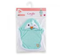 Mes Vêtements De Poupons Corolle Bb36 Cape De Bain Pingouin