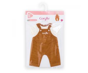 Mes Vêtements De Poupons Corolle Bb36 Salopette Velours & T-Shirt Bords De Loire