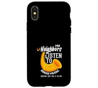 Mes voisins écoutent de la Bonne Musique Saxophone Saxophoniste Coque pour iPhone X/XS