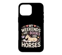 Mes W nds sont des Livres et des Chevaux, Un Joli Poney Coque pour iPhone 16 Pro Max