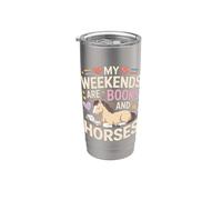 Mes w nds sont des livres et des chevaux, un joli poney Gobelet isotherme en acier inoxydable double paroi