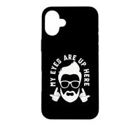 Mes Yeux sont en l'air, drôle d'amateur de Barbe Coque pour iPhone 16 Plus