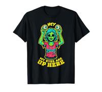Mes Yeux sont levés Ici : Zombie Girl, Horreur drôle, Halloween T-Shirt