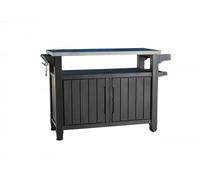 MESA BARBACOA RESINA MARRON