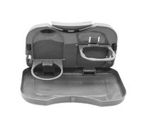 Mesa de asiento para el automóvil, escritorio plegable del asiento trasero, 10.04x5.91 pulgadas, automóvil portátil con portavasos, accesorios para el viaje para adultos, mesa de viaje para trabajos d