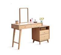 Mesa de tocador de madera avec cajones para mujer elee armario de almacenamiento para dormitorio elee estación de maquillaje con las y