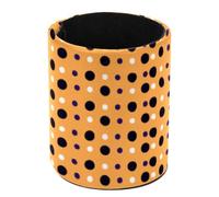 Mesa De Trabajo Pot à crayons rond pour bureau, Halloween, motif à pois noirs et blancs, 1 pot à stylos, pot à stylos, pinceaux de maquillage, support d'affichage de bureau pour la maison et le bureau