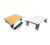 Mesa plegable ultraligera de aleación de aluminio para acampar, Mini mesa plegable para pícnic al aire libre, accesorios de mochilero para barbacoa