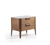 Mesas De Noche Para Dormitorio Armoire de Rangement de Table de Chevet Chambre Minimaliste Moderne en Bois Massif Chambre à Coucher Chevet Table de Chevet avec Tiroirs(02)