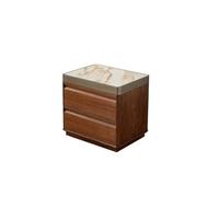 Mesas De Noche Para Dormitorio Table De Chevet en Ardoise, Table De Chevet Moderne en Bois Massif, Meuble De Rangement for Chambre À Coucher, Maison Table D'appoint/Table De Nuit avec Tiroirs