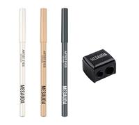 Mesauda Eye Essentials Kit - Crayons Yeux Artist Eyes pour des Looks Naturels et Délicats. Taille-crayon offert en cadeau