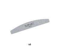 Mesauda MNP Lime Courbée Zebra 180/180 6pcs - lime à ongles courbée