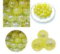mesbilles - 10 Billes en Verre Pépite Jaune - 9 Billes et 1 Calot