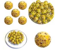 mesbilles - 10 Billes en Verre Pépite Précieuse - 9 Billes et 1 Calot