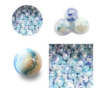 mesbilles - 10 Billes en Verre Tigre Intense - 9 Billes et 1 Calot