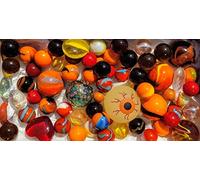 mesbilles - 100 Billes Halloween - Sac de Billes en Verre