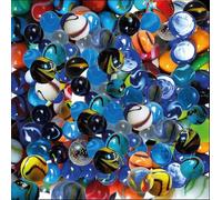 mesbilles - 100 Billes pour Les garçons - Sac de Billes en Verre