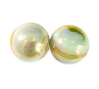 mesbilles 2 Billes Baleines Nacrées Bille en Verre 42 mm