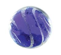 mesbilles - 2 Billes d'art Bleu Nuit Céleste - Bille en Verre 20 mm