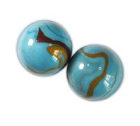 mesbilles 2 Billes Mammouths Planète-Terre - Bille en Verre 50 mm