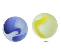 mesbilles - 2 Boulards Billes Givré Couleur - Bille en Verre 35 mm