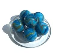 mesbilles - 2 Boulards Billes Lagon - Bille en Verre 35 mm