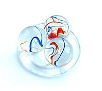 mesbilles - 2 Mammouths Billes Scorpion - Bille en Verre 50 mm