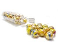 mesbilles - 25 Billes Canari - Bille en Verre 16 mm
