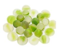 mesbilles - 25 Billes Givré Vert Mélange de Billes Rondes et Plates 16 mm