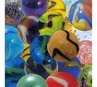 mesbilles - 25 Grandes et très Grandes Billes Bille en Verre de 20 mm à 50 mm
