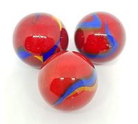 mesbilles - 4 Calots Billes Fiesta - Bille en Verre 25 mm