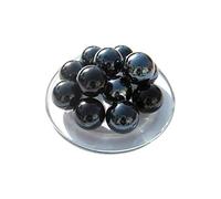 mesbilles - 4 Calots Billes Perle Noir - Bille en Verre 25 mm