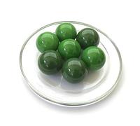 mesbilles - 4 Calots Billes Perle Vert - Bille en Verre 25 mm