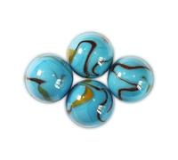 4 Calots Billes Planète Terre - Bille en Verre 25 mm