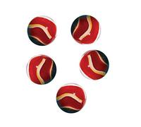 mesbilles - 4 Calots Billes Sanguine - Bille en Verre 25 mm