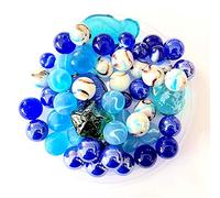 mesbilles - 55 Billes Atlantide - Sac de Billes en Verre